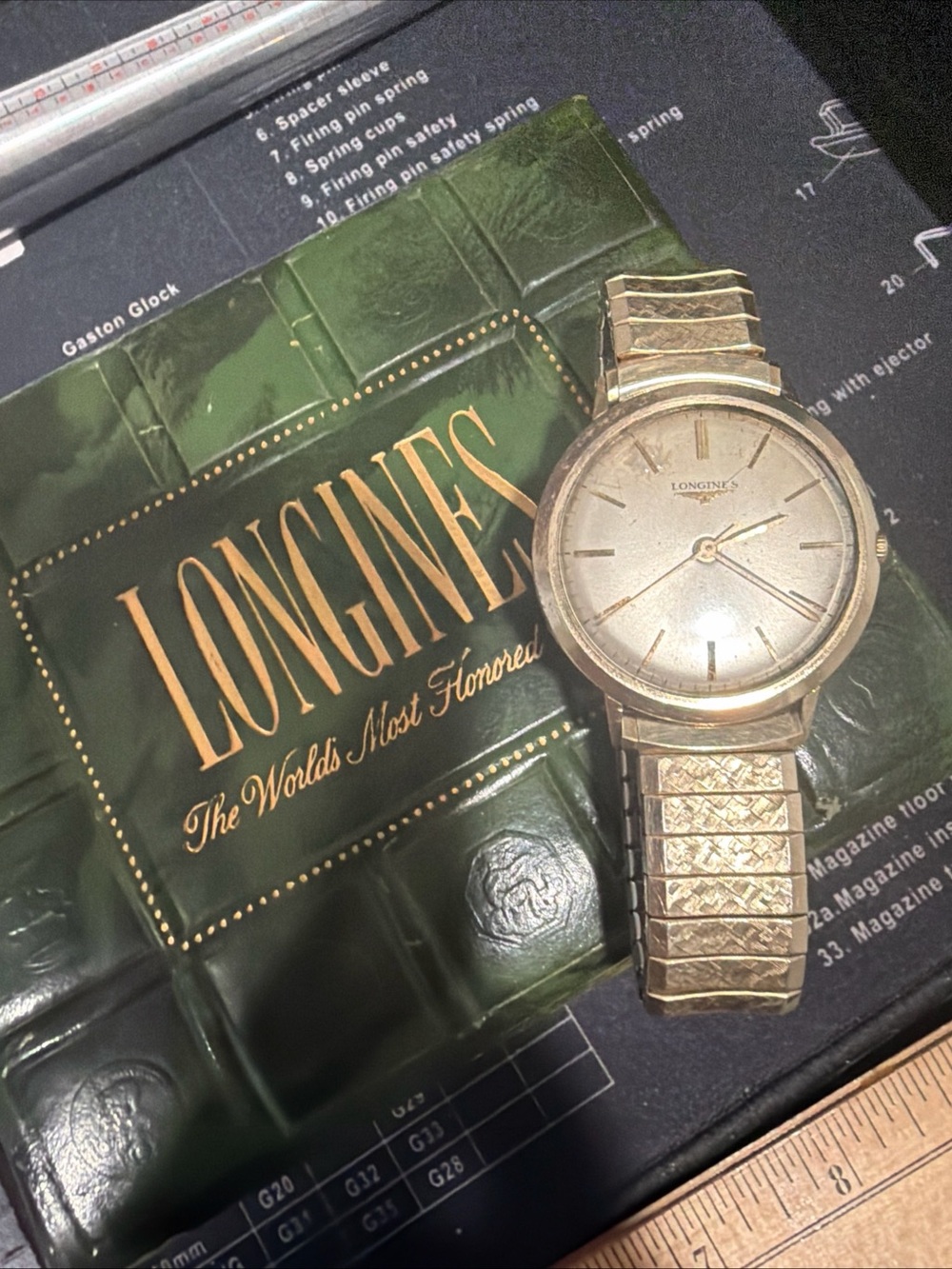 Vintage Longines Gold Tone Watch with Champagne Dial - Picture 3 of 8